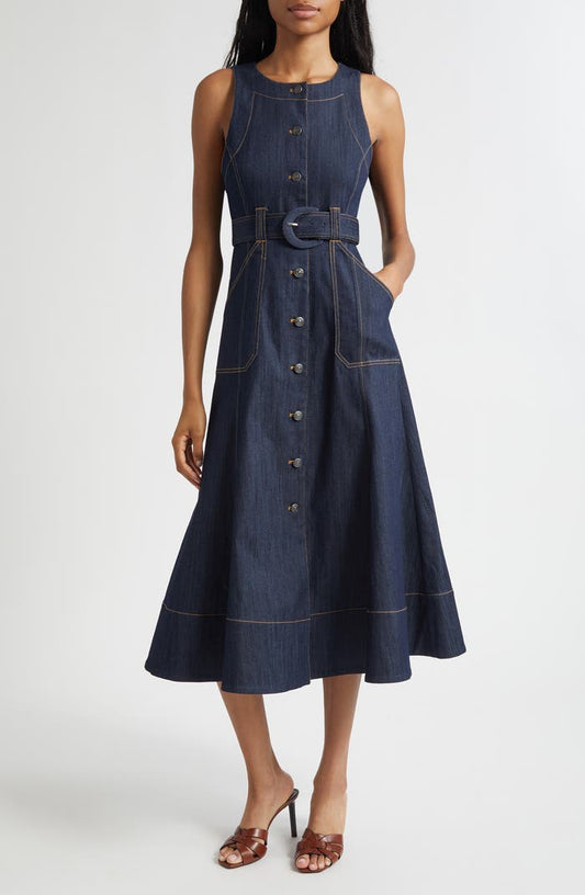 Denim Midi Dress
