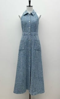 Light Tweed Midi Dress
