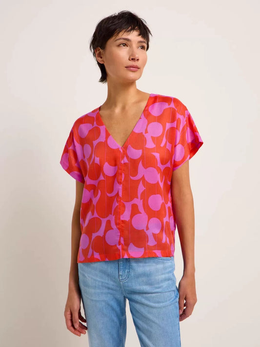 Tencel V-Neck Blouse