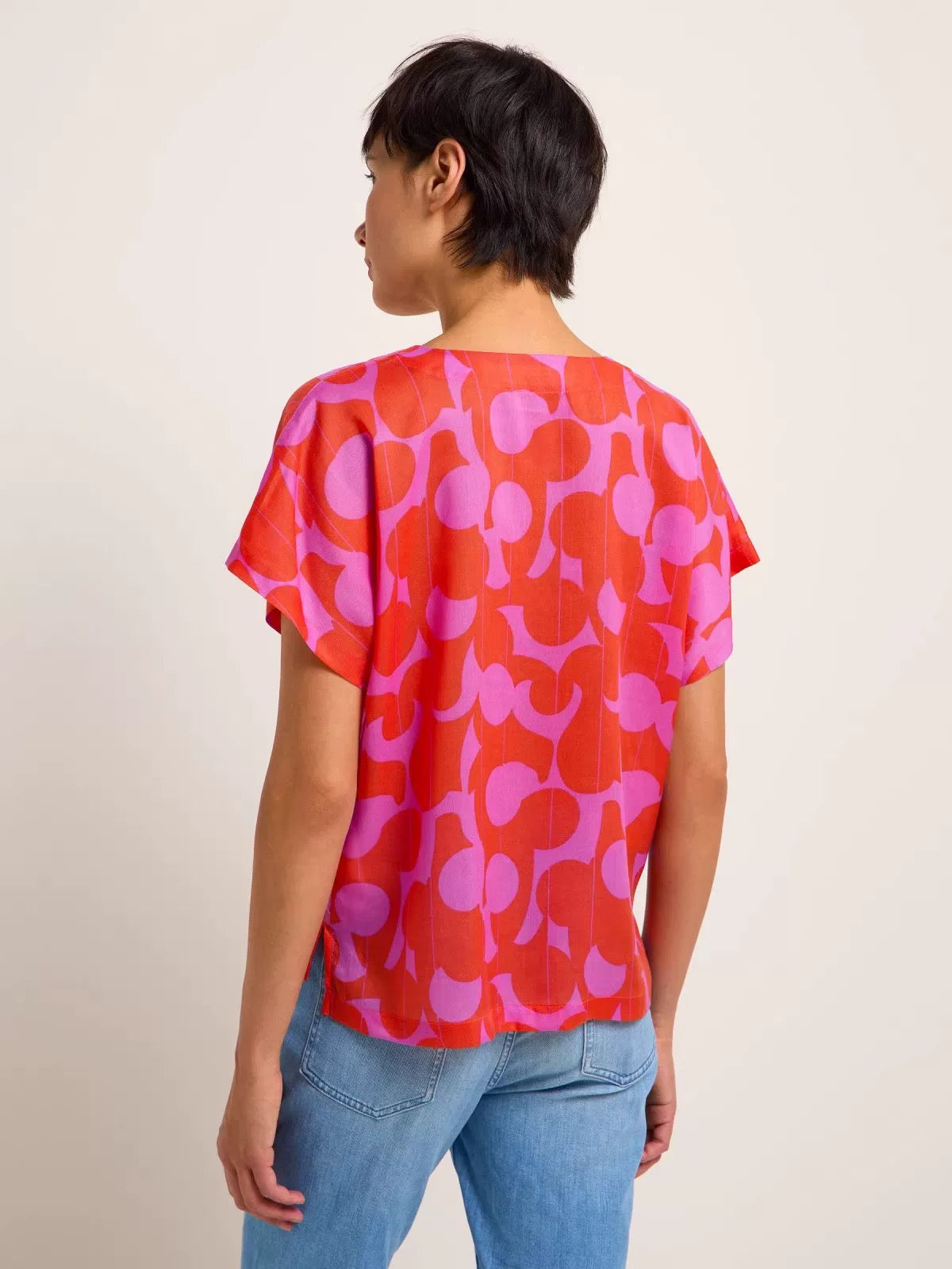 Tencel V-Neck Blouse