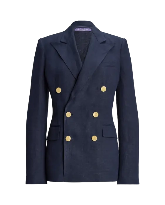 Linen Double-Breasted Jacket