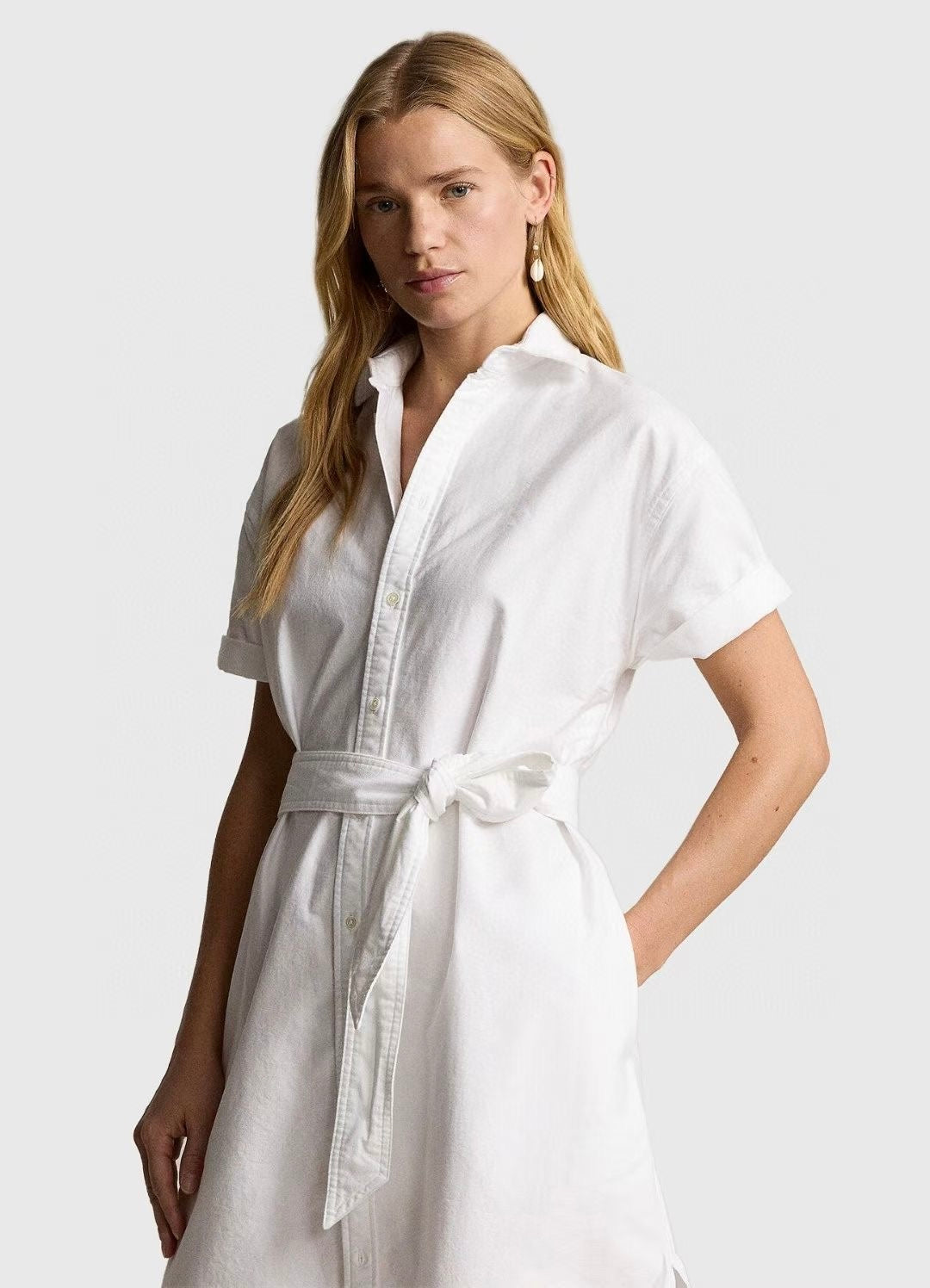 Oxford Midi Shirt Dress