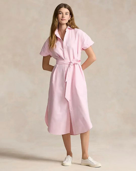 Oxford Midi Shirt Dress