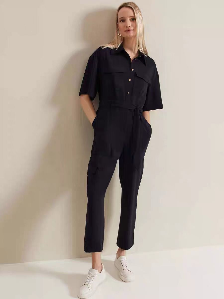 Navy Jumpsuit