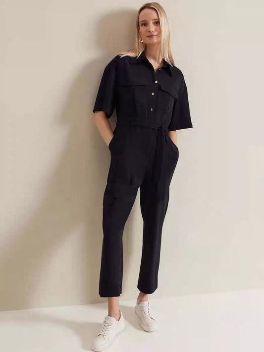Navy Jumpsuit