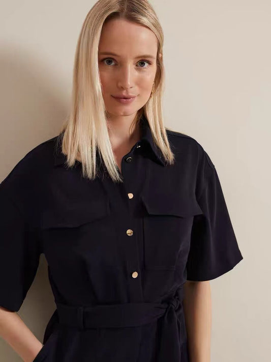 Navy Jumpsuit