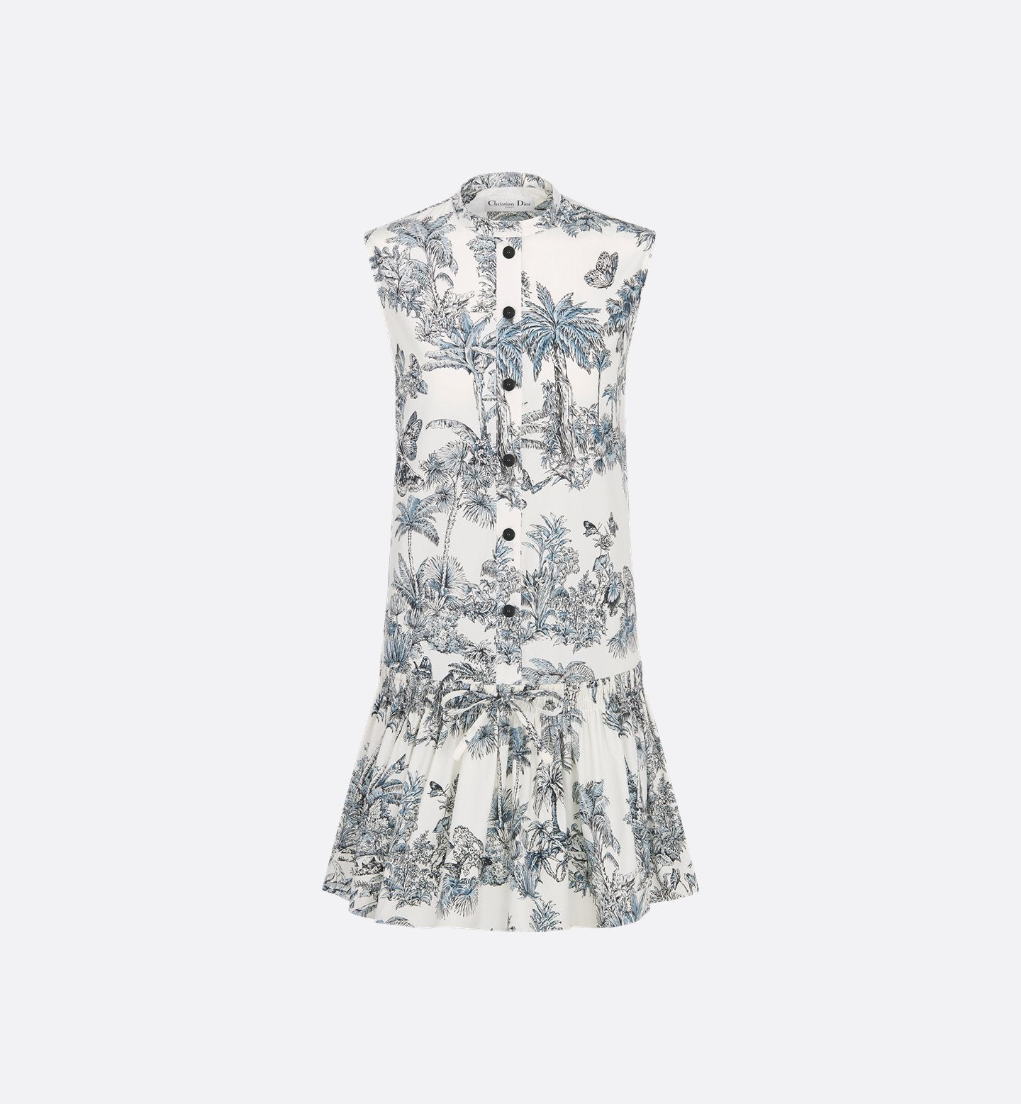Cotton Poplin Tiered Dress