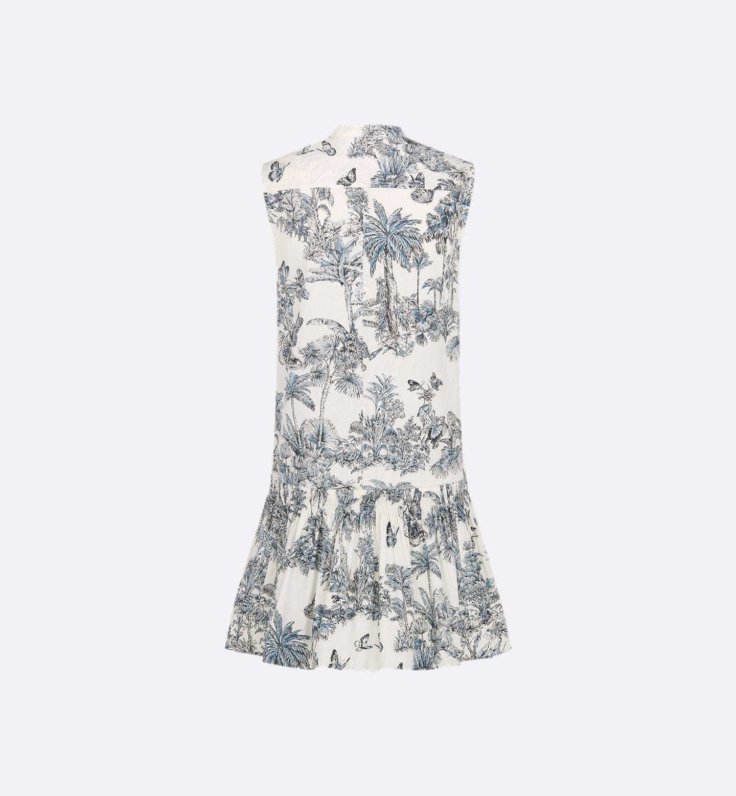 Cotton Poplin Tiered Dress
