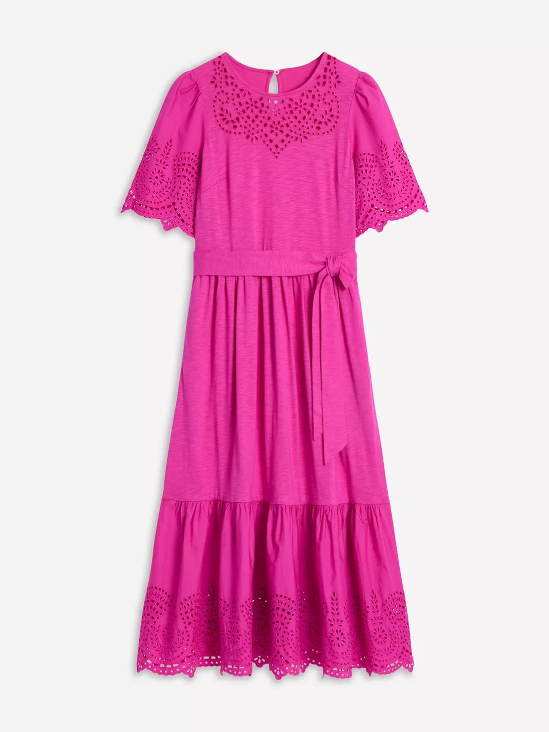 Cotton Jersey Eyelet Dress