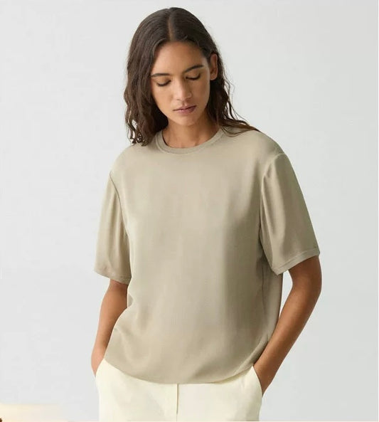 Silk Short Sleeve Top