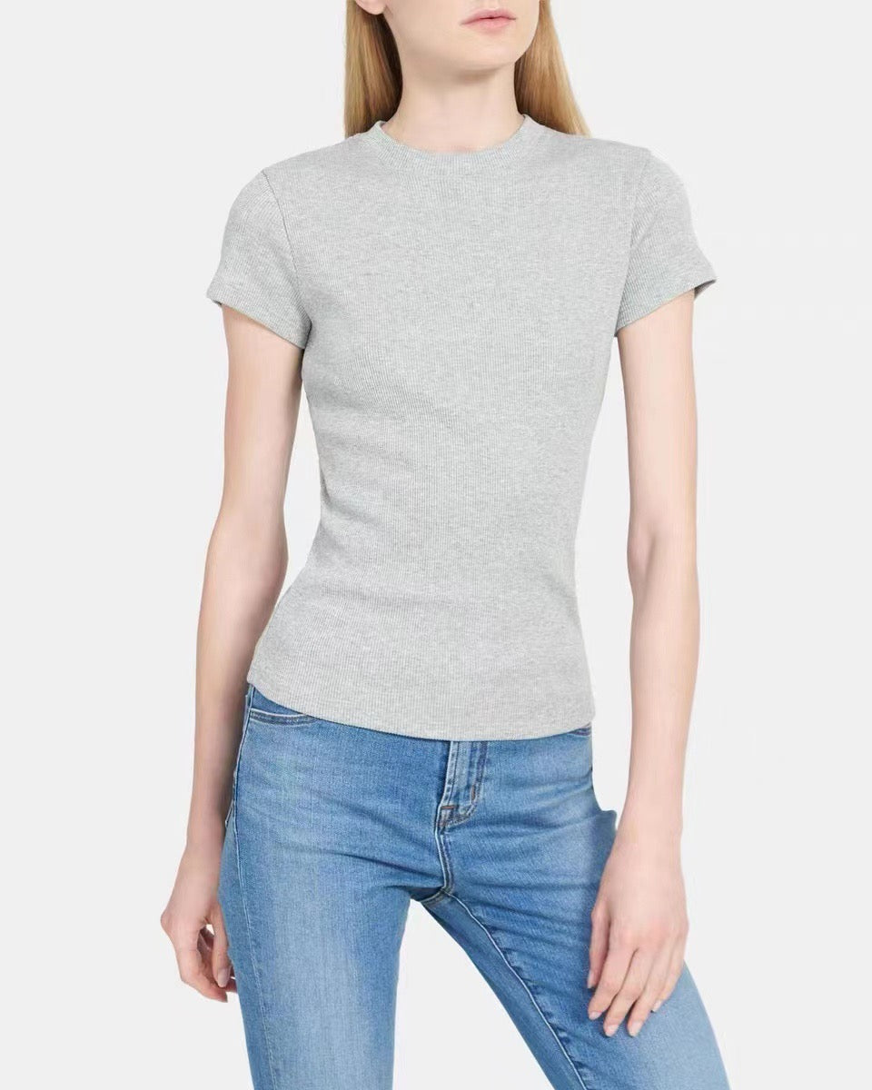 Cotton Ribbed Tee