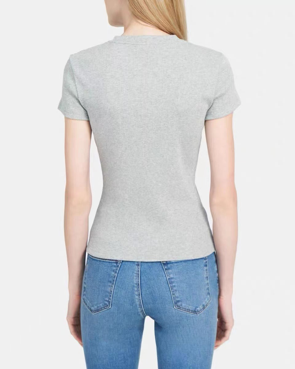 Cotton Ribbed Tee