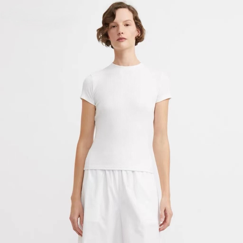 Cotton Ribbed Tee