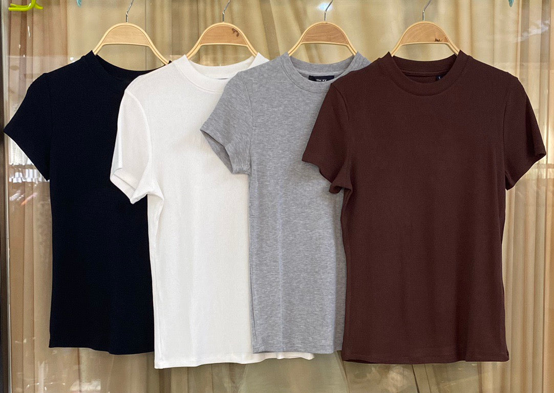 Cotton Ribbed Tee