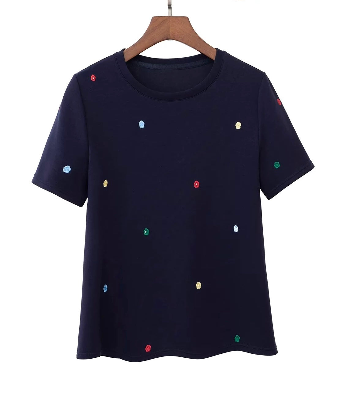 Cotton Embroidered Tee