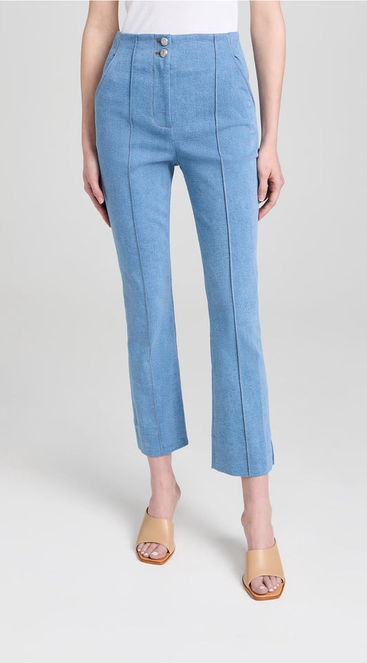 High-Waist Fitted Jeans