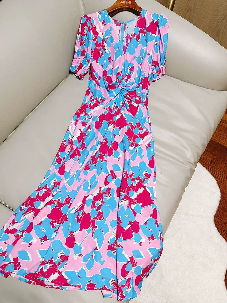 Viscose Midi Dress
