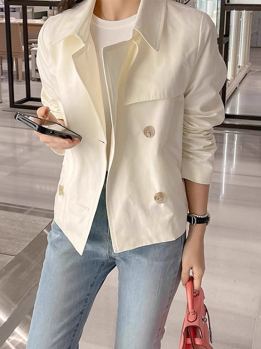 Cropped Trench Jacket
