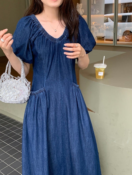 Denim Midi Dress