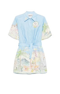 Linen Shirt Mini Dress