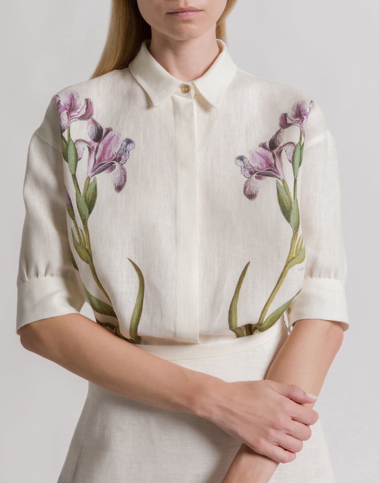 Linen Printed Top