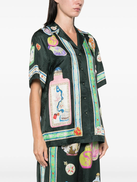 Silk Jacquard Top