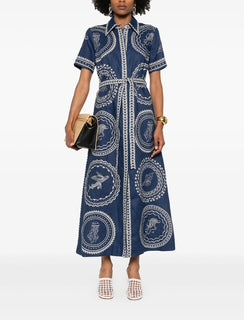 Linen Shirt Maxi Dress