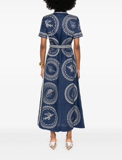 Linen Shirt Maxi Dress