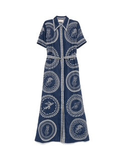 Linen Shirt Maxi Dress