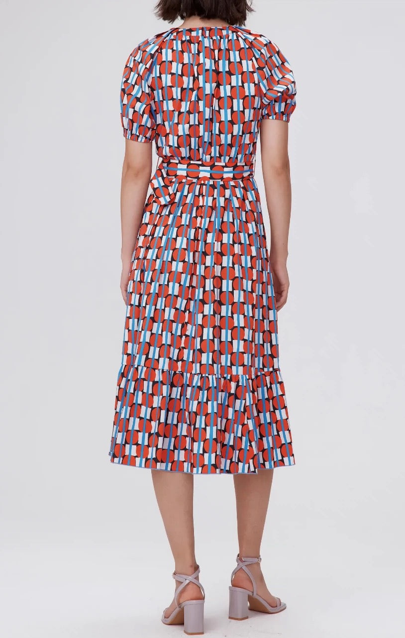 Cotton Belted Midi Dress