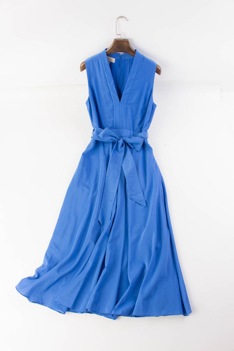 Silk Cotton Fit&Flare Dress