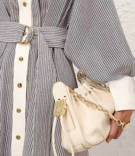 Cotton Twill Midi Dress
