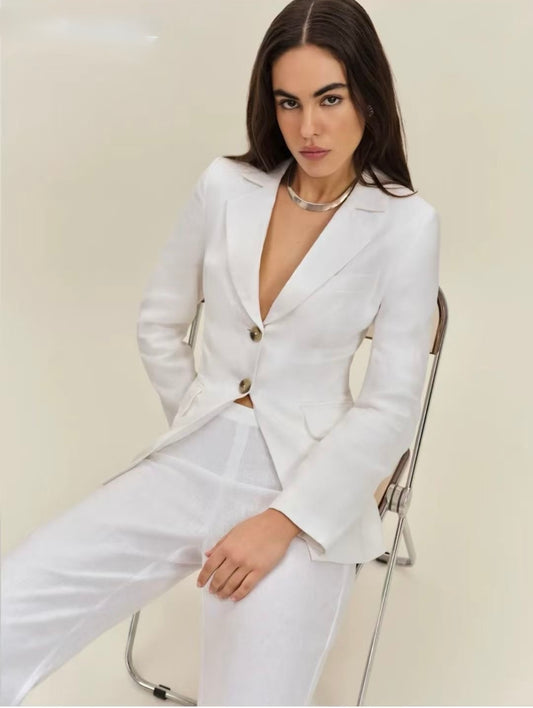 Linen Lined Fitted Jacket