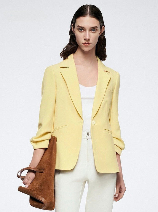 Triacetate Fold Sleeve Jacket