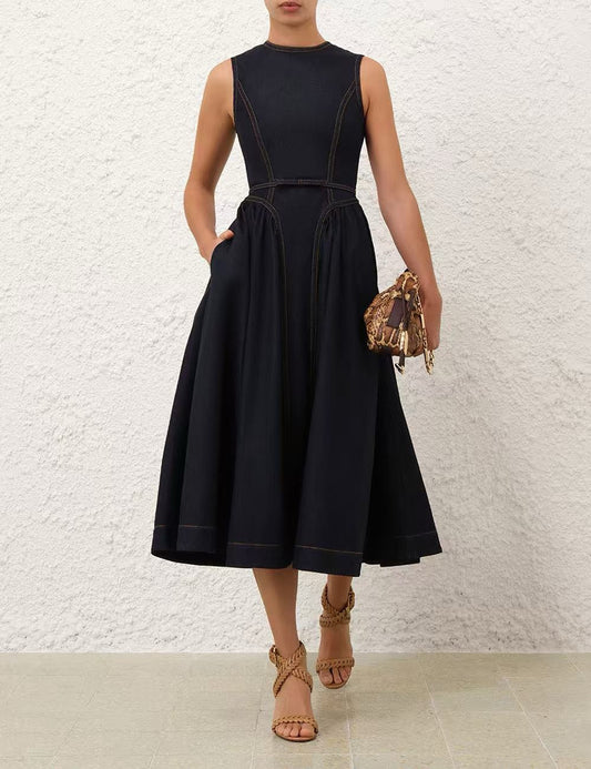 Denim Midi Dress