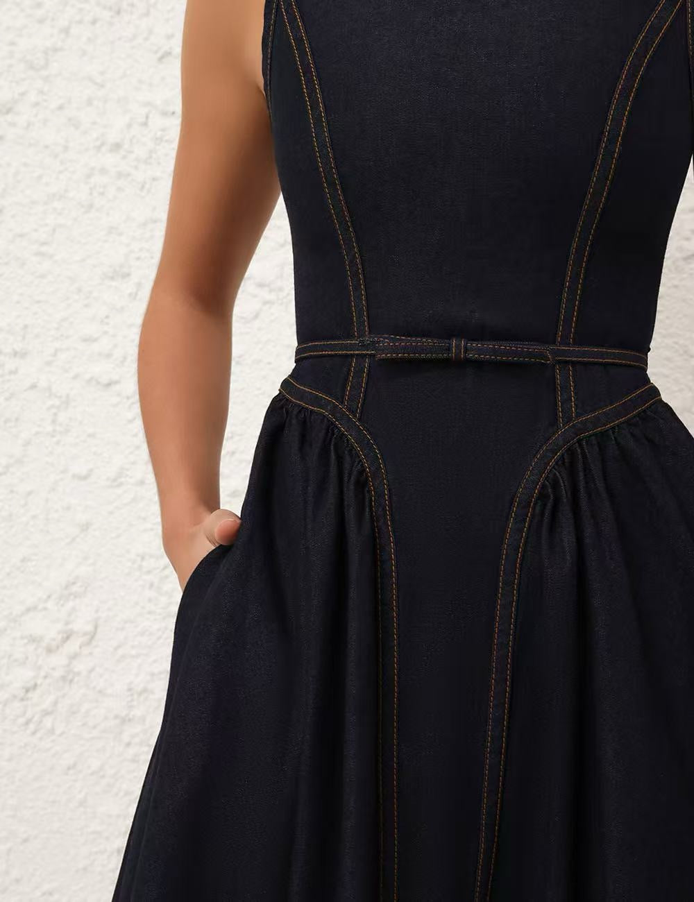 Denim Midi Dress