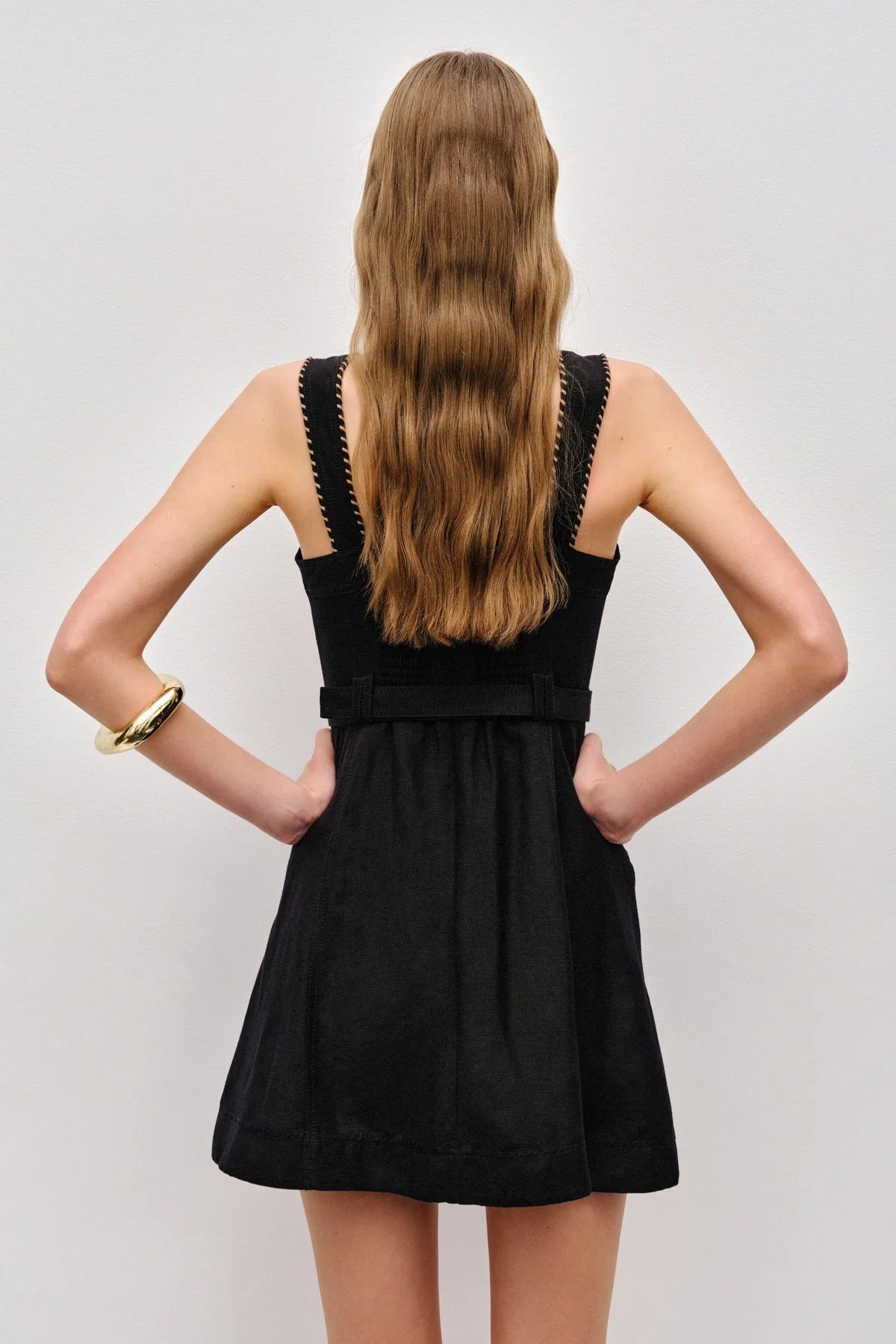 Linen Silk Mini Dress