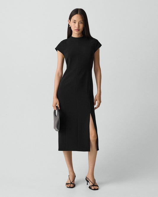 Crepe Midi Dress