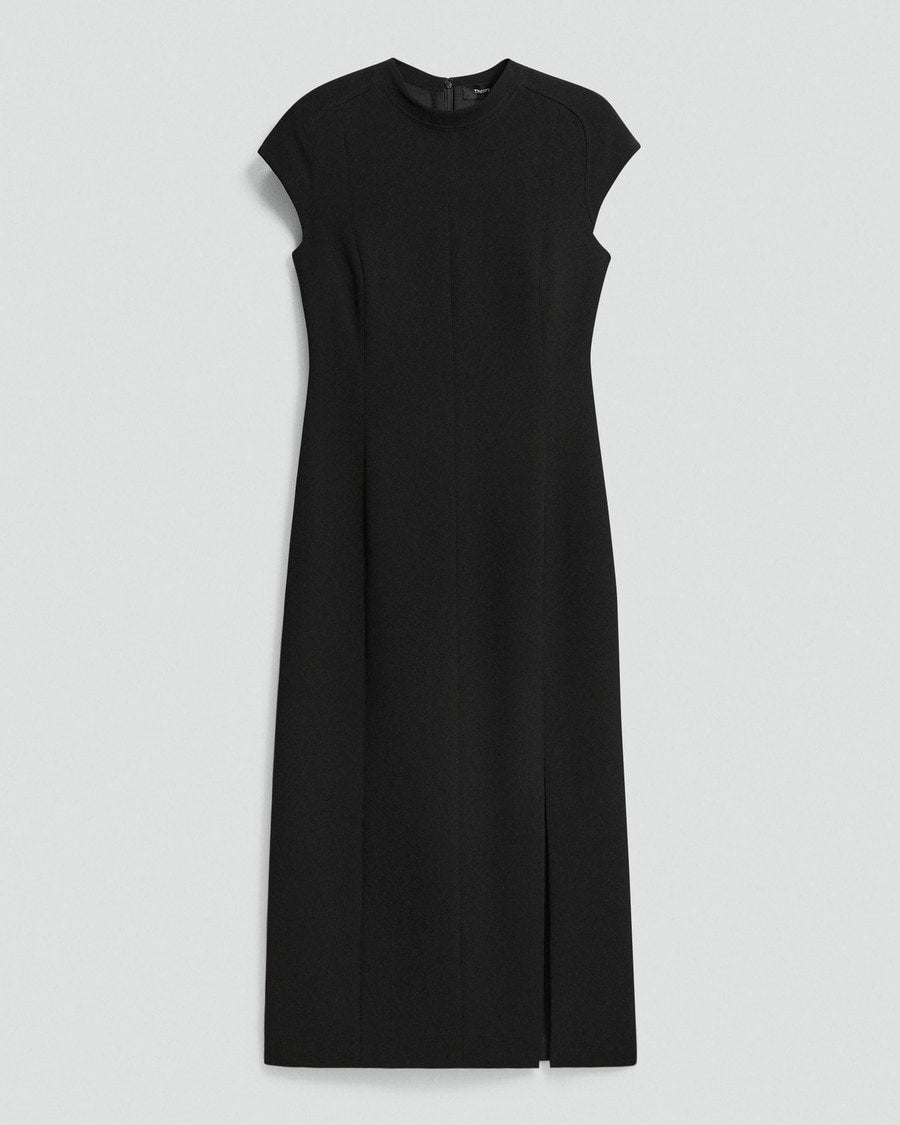 Crepe Midi Dress