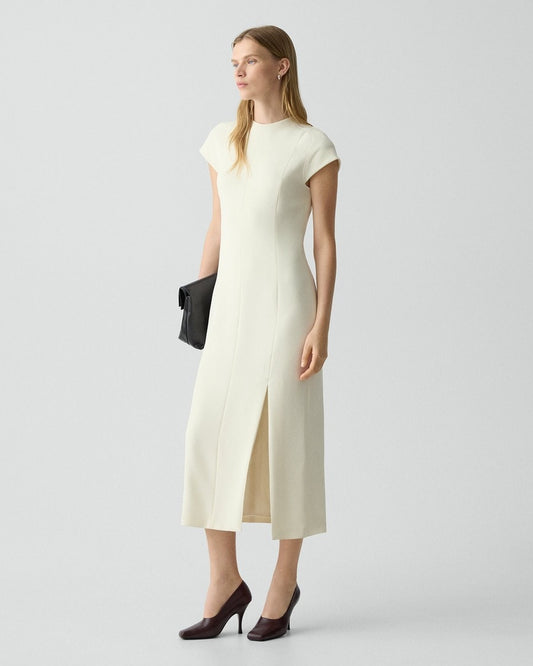 Crepe Midi Dress