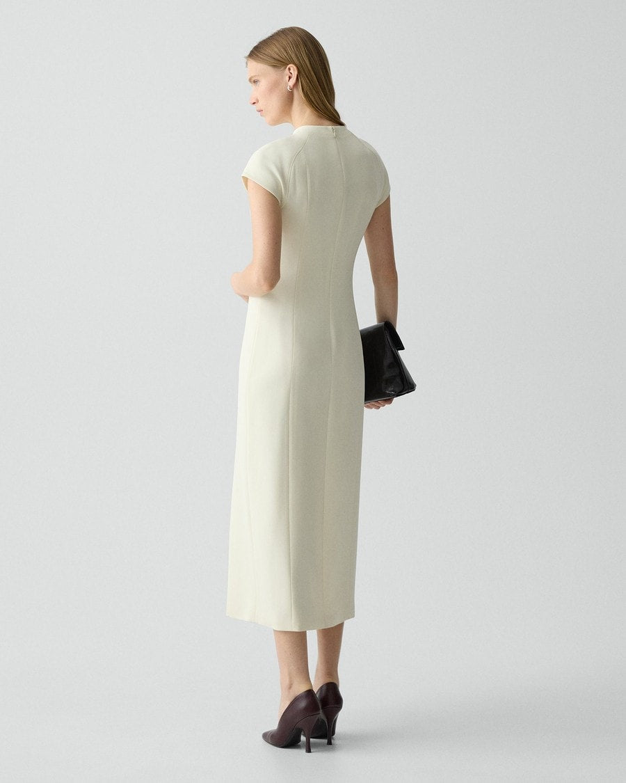 Crepe Midi Dress