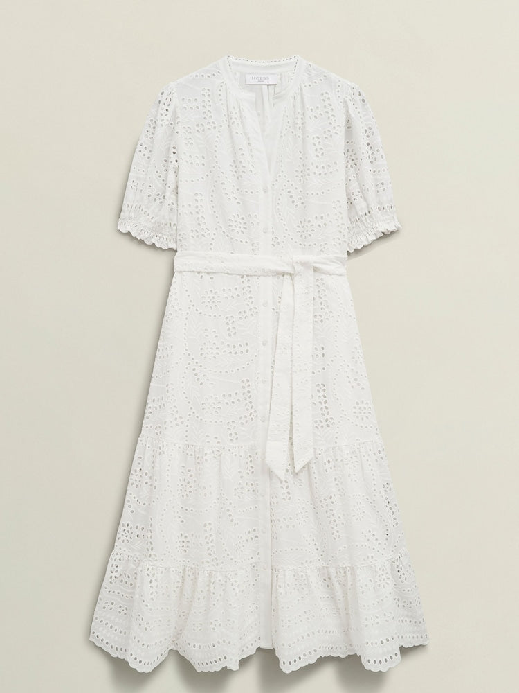 Full Eyelet White Dress