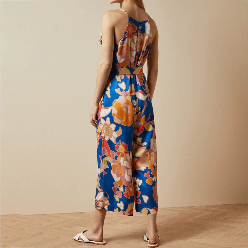 Spandex Ruffled Jumpsuit