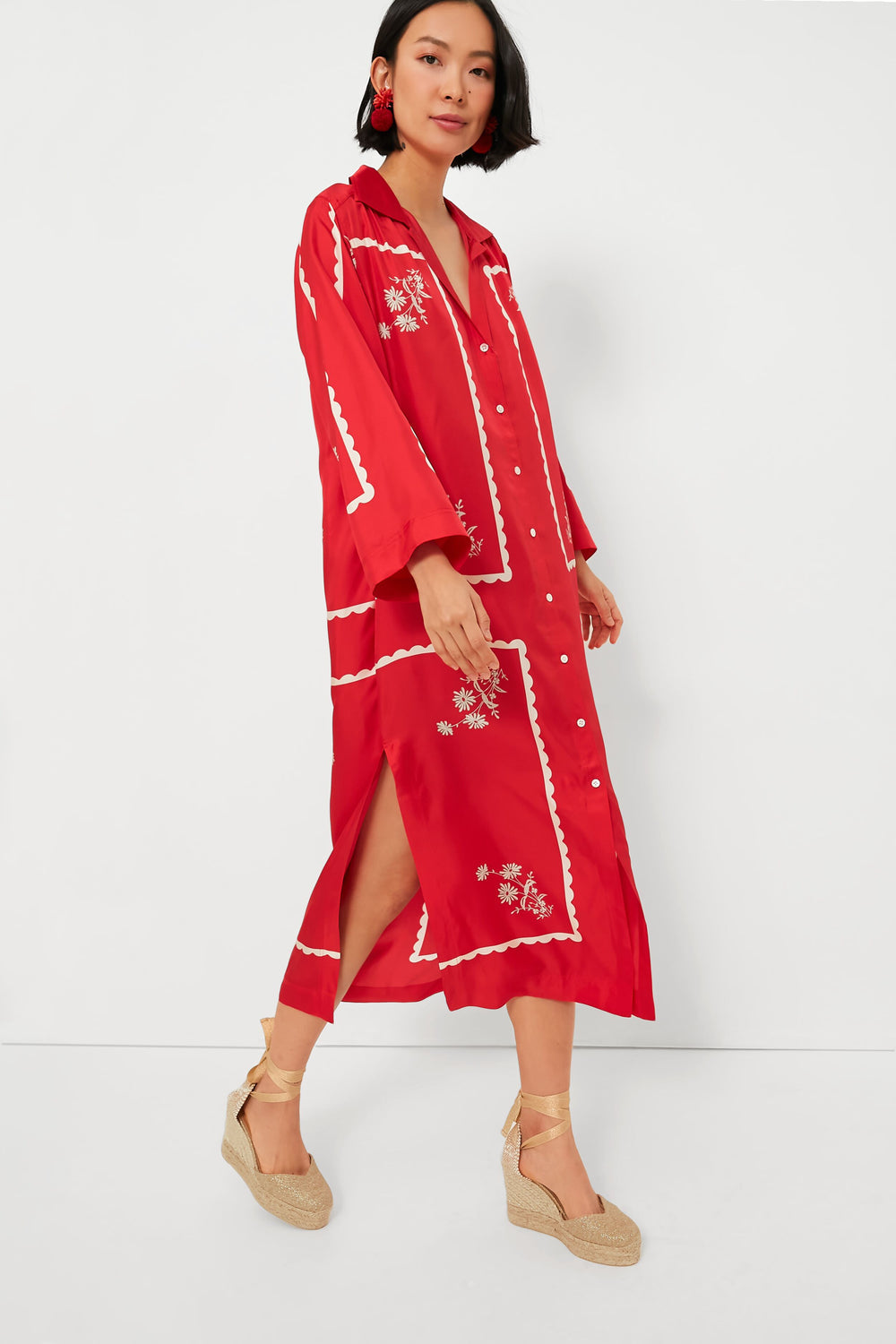Silk 'Handkerchief' Printed Dress