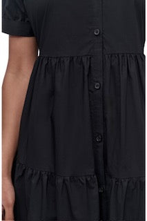 Cotton Poplin Tiered Dress