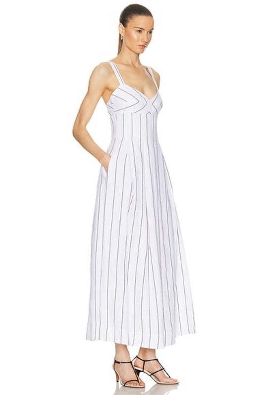 Linen Stripe Maxi Dress
