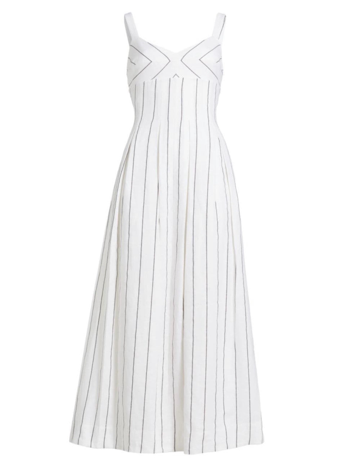 Linen Stripe Maxi Dress