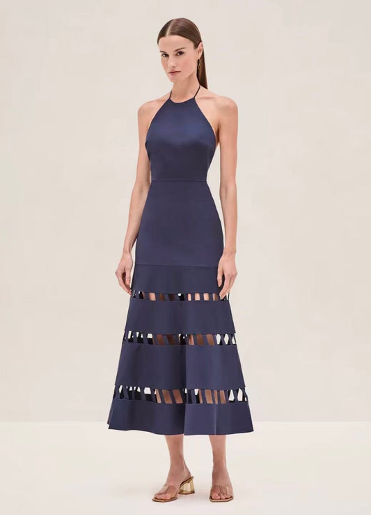 Cotton Spandex CutOut Maxi Dress