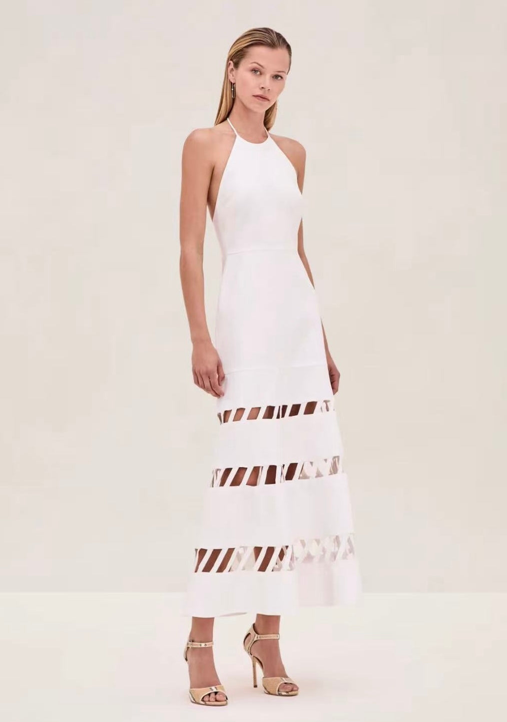 Cotton Spandex CutOut Maxi Dress