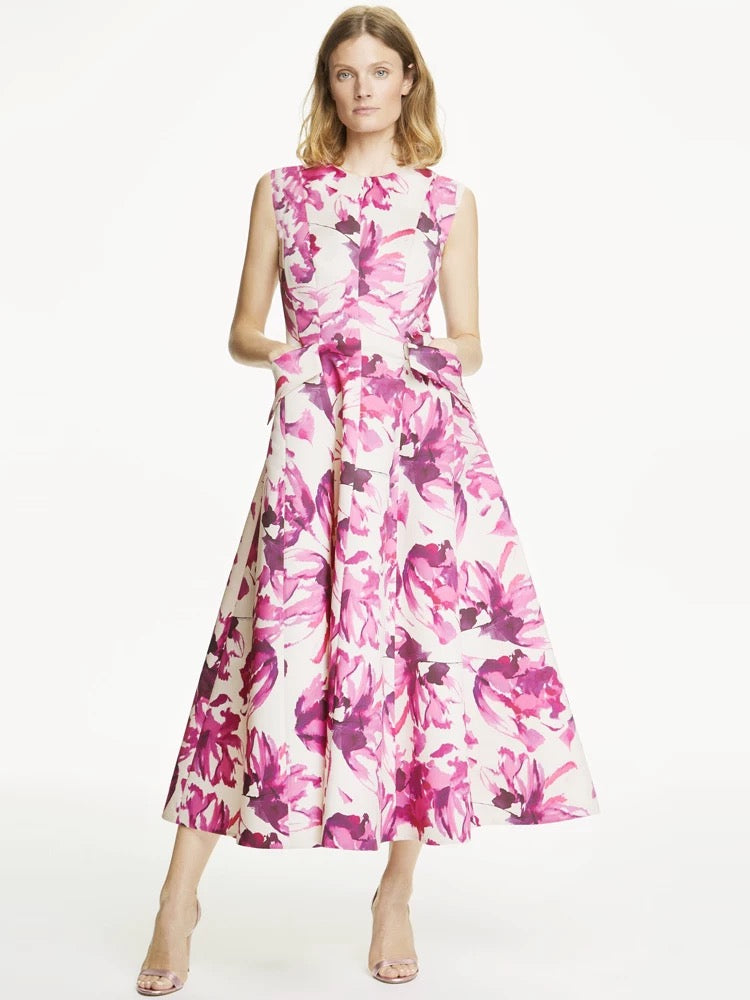 Printed Midi Dress